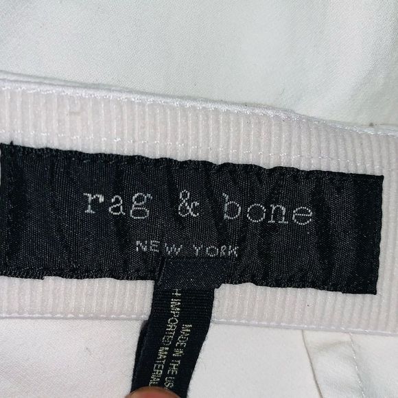 Rag & Bone White slim Fit Pants - Picture 9 of 9